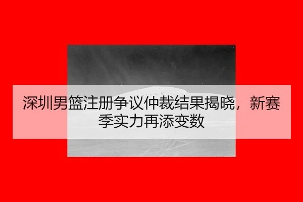 深圳男篮注册争议仲裁结果揭晓，新赛季实力再添变数